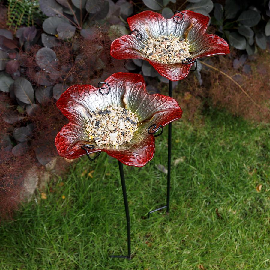 Summer Burst Bird Bath 2pcs / set