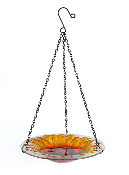 4-Pack Hanging Glass Bird Bath Bundle