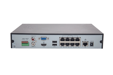 8 channel IP NVR Recorder with POE 6MP