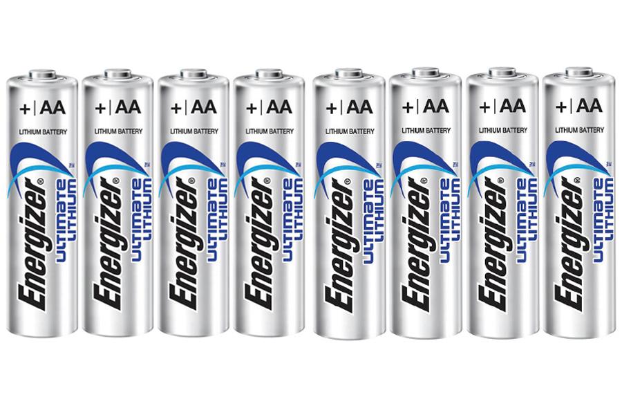 x8 AA Energizer Ultimate Lithium Batteries (2x4) 8pk