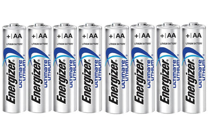 x8 AA Energizer Ultimate Lithium Batteries (2x4) 8pk