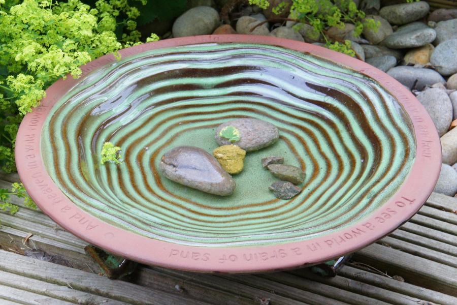 Ceramic Bird Bath
