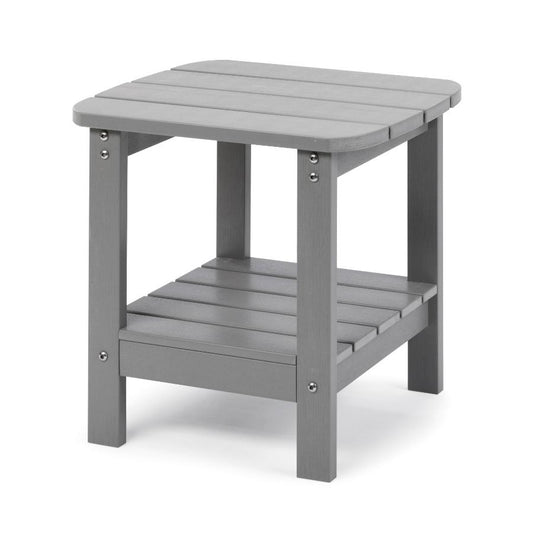 Luxury Adirondack Side Table - light grey