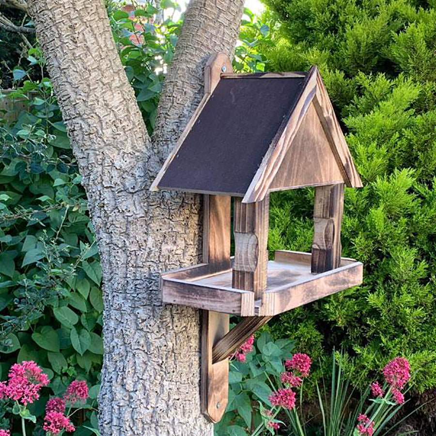 Bird Table Socket The Oakley Wall Bird Table – Gardenature